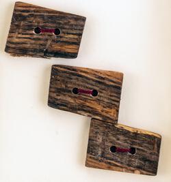 Three Medium Round or Square Buttons  Mixed Woods