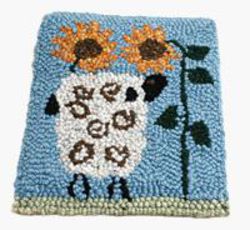 Smell the Flowers Sheep Hooking or Punching Pattern