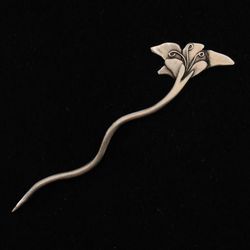 Flower Stick Shawl Pin by Bonnie Bishoff Designs