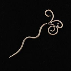 Curly Q Stick Shawl Pin by Bonnie Bishoff Designs