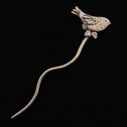 Bird Stick Shawl Pin by Bonnie Bishoff Designs