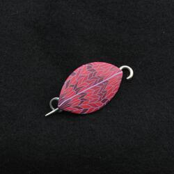 Cranberry Leaf Shawl Pin by Bonnie Bishoff Designs