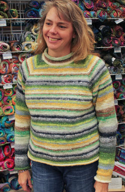 Taiyo yarn sweater made by Gwynn
