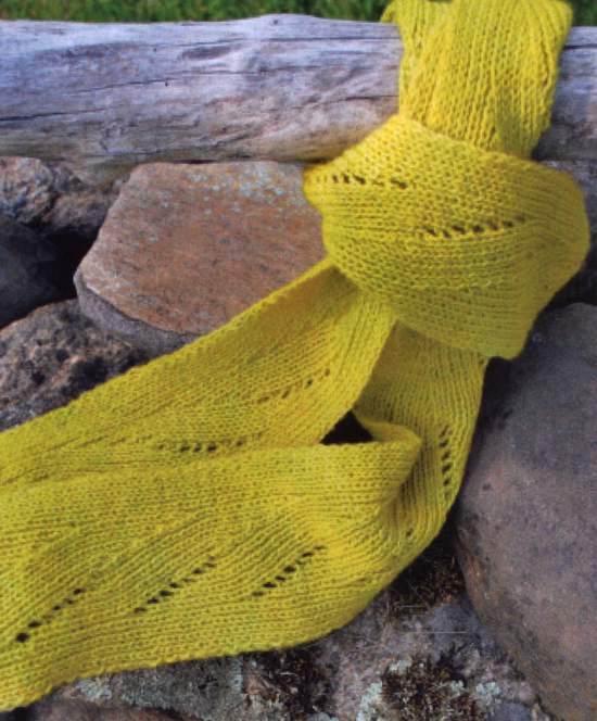 Swans Island Shot of Spring Scarf, Knitting Pattern ...