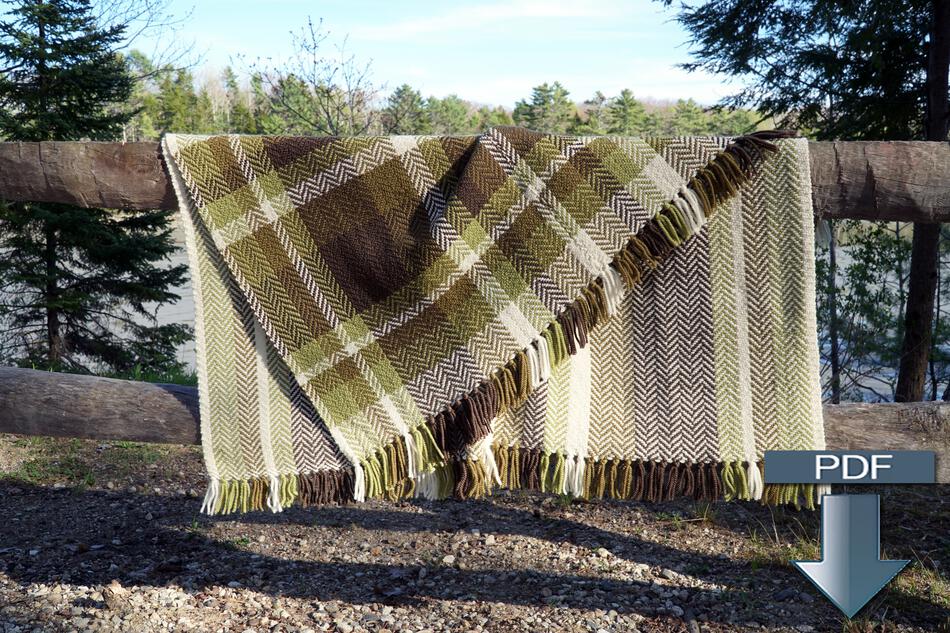 Weaving Patterns Chickadee Woven Blanket  Pattern Download