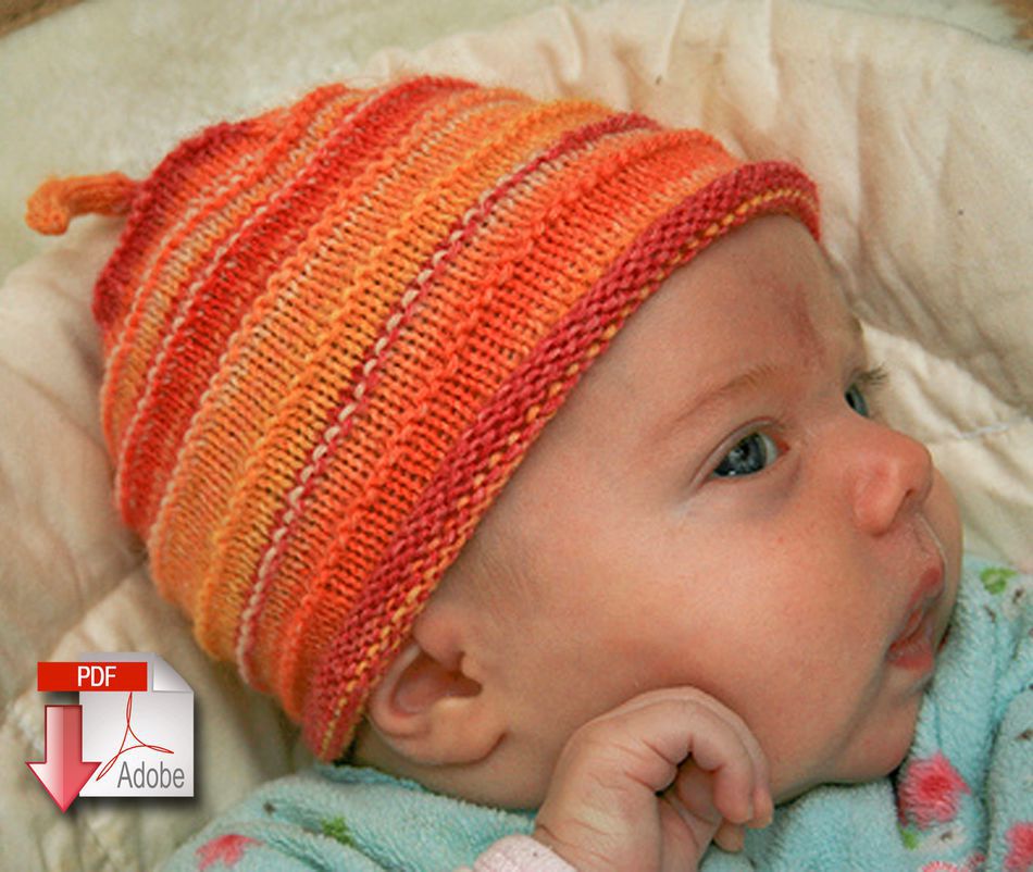 Knitting Patterns Babyaposs First Hat  Fingering Weight  Pattern download