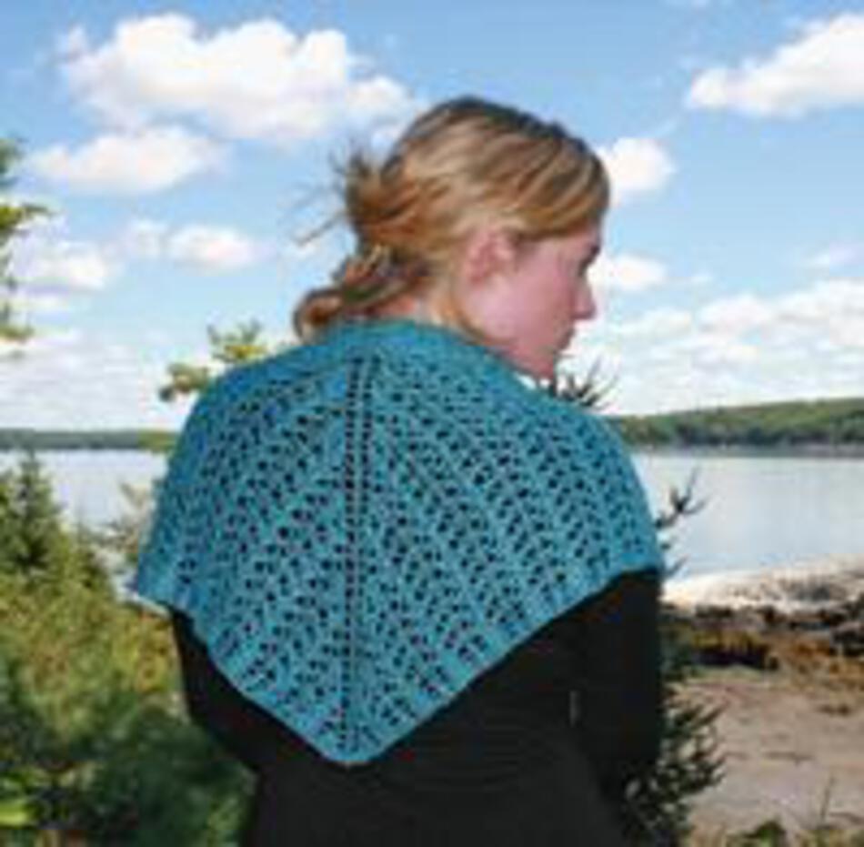 Knitting Patterns Little Arrowhead Shawl printed pattern