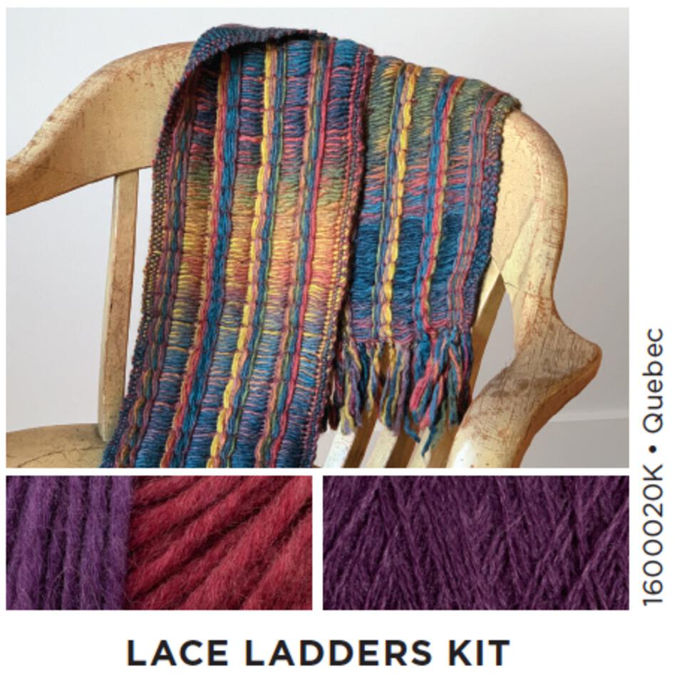 Weaving Kits Lace Ladders  Woven Scarf Kit 2 Quebec