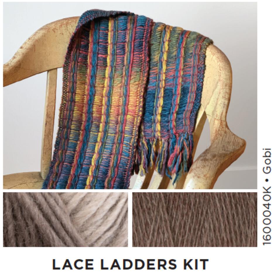 Weaving Kits Lace Ladders  Woven Scarf Kit 4 Gobi