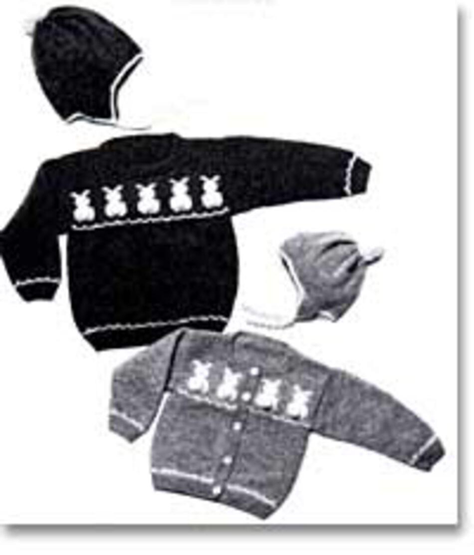 Knitting Patterns Childs Bunny Sweater  Yankee Knitter