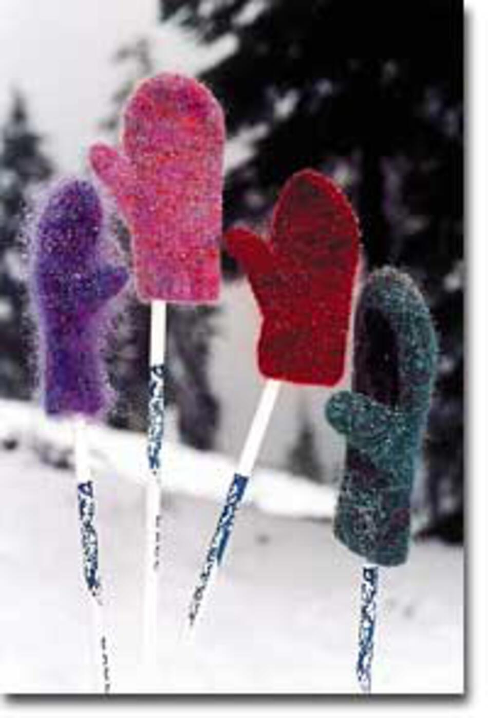 Knitting Patterns Snow Country Felt Mittens