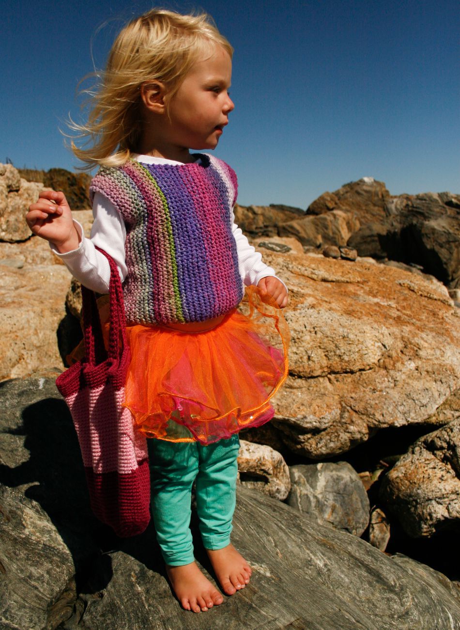 Knitting Patterns Side to Side Pullover for Girls by Knitting Pure and Simple