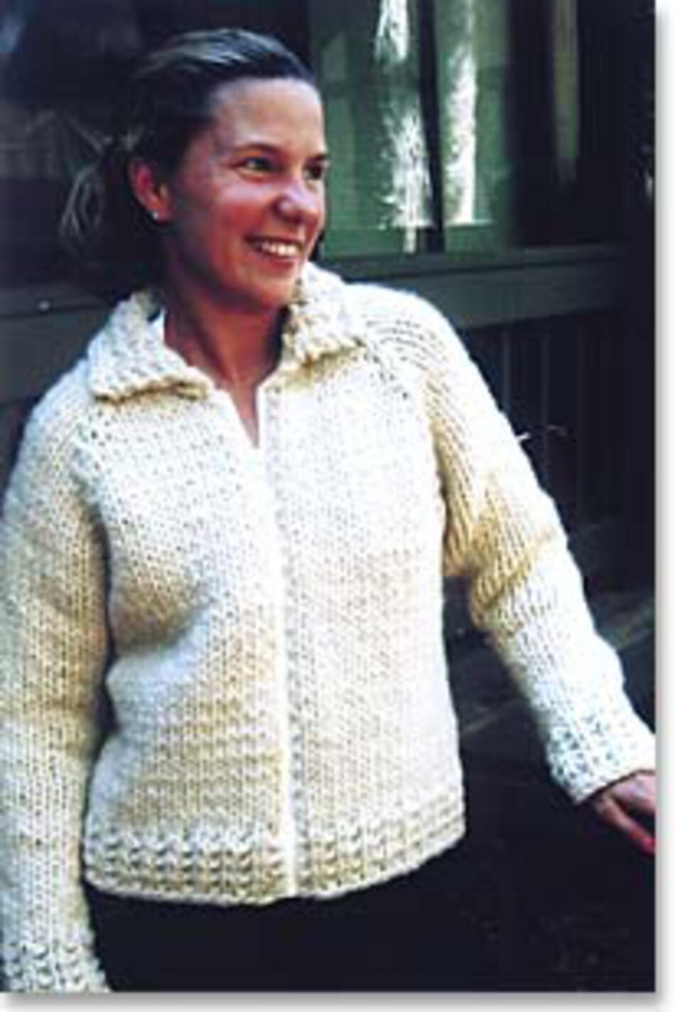 Knitting Patterns Weekend Neck Down Jacket by Knitting Pure and Simple