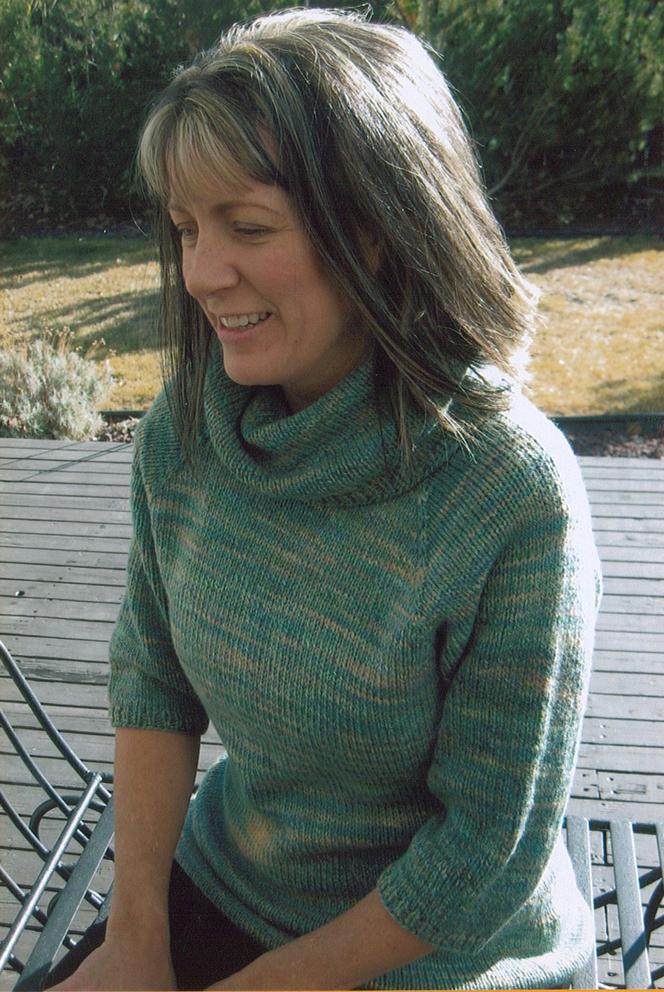 Knitting Patterns Neck Down Cowl Collar Pullover by Knitting Pure and Simple