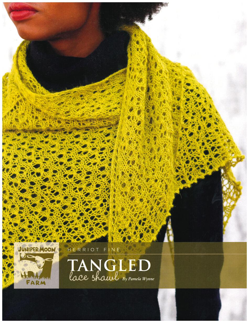 Knitting Patterns Tangled Lace Shawl