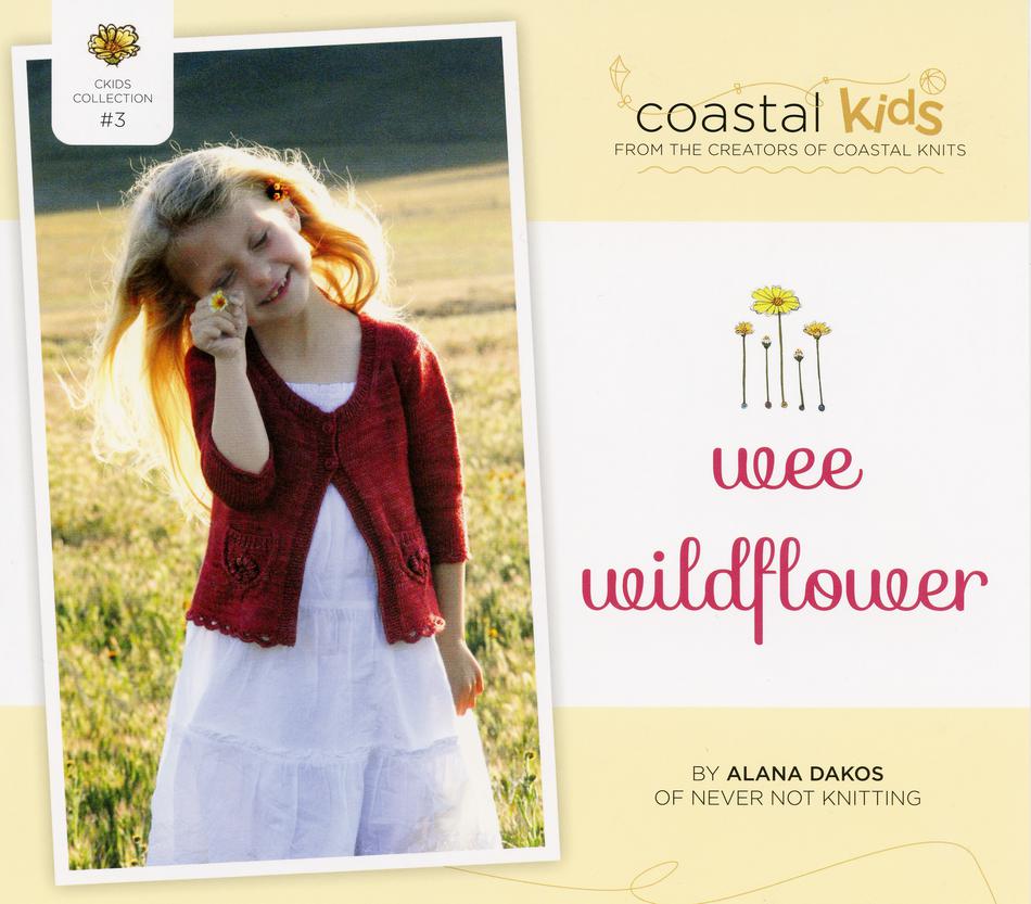 Knitting Patterns Coastal Kids Wee Wildflower Cardigan