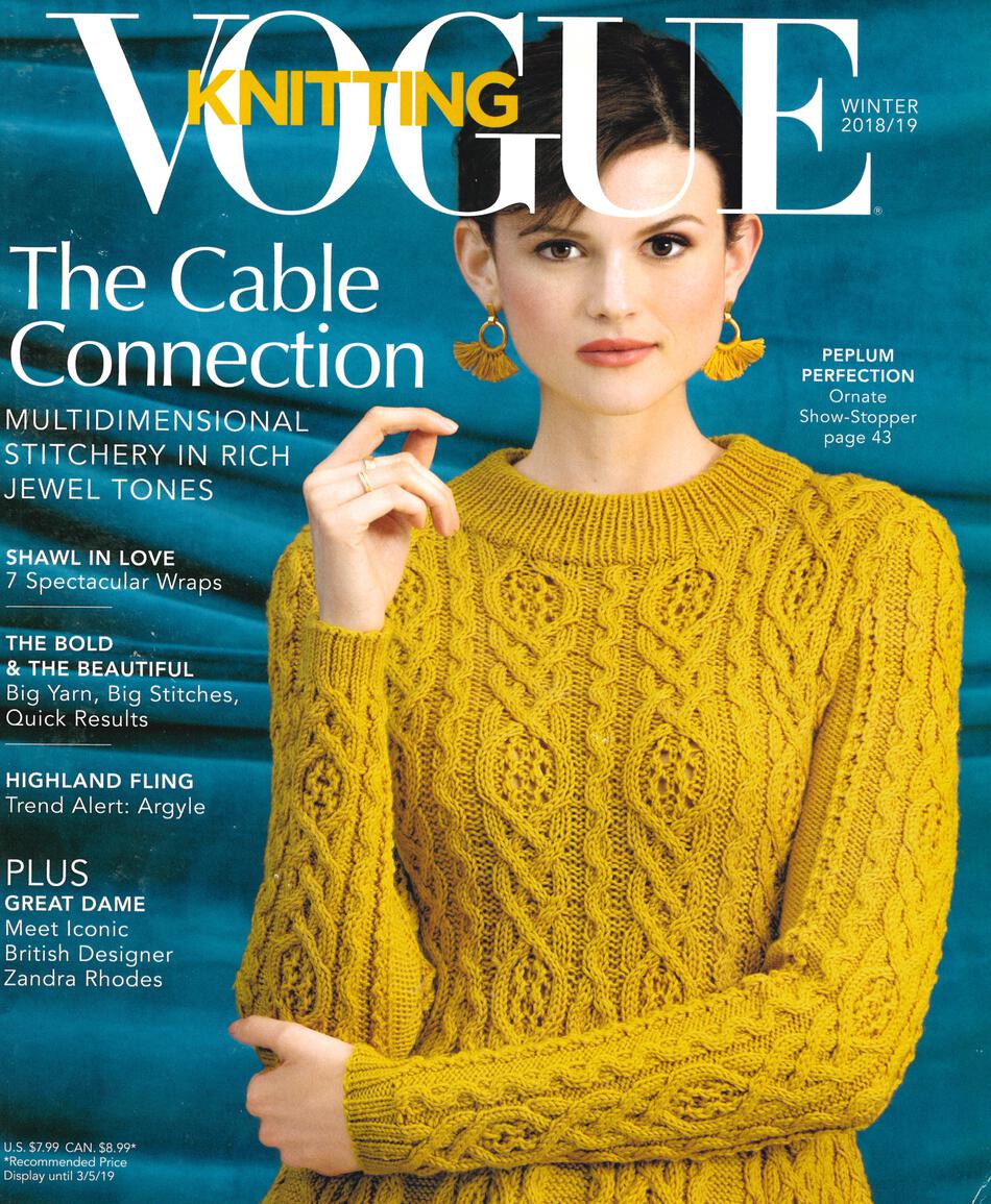 Knitting Magazines Vogue Knitting Winter 201819