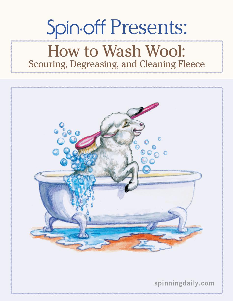 Spinning Books SpinOff Presents  How to Wash Wool  eBook Printed Copy