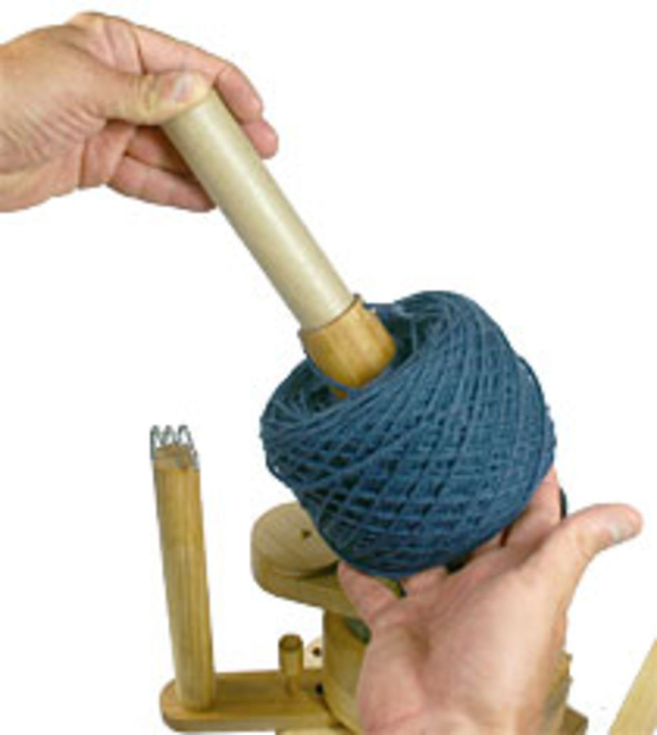 Halcyon's Maine Made Cherry Swift and Wooden Ball Winder Combo