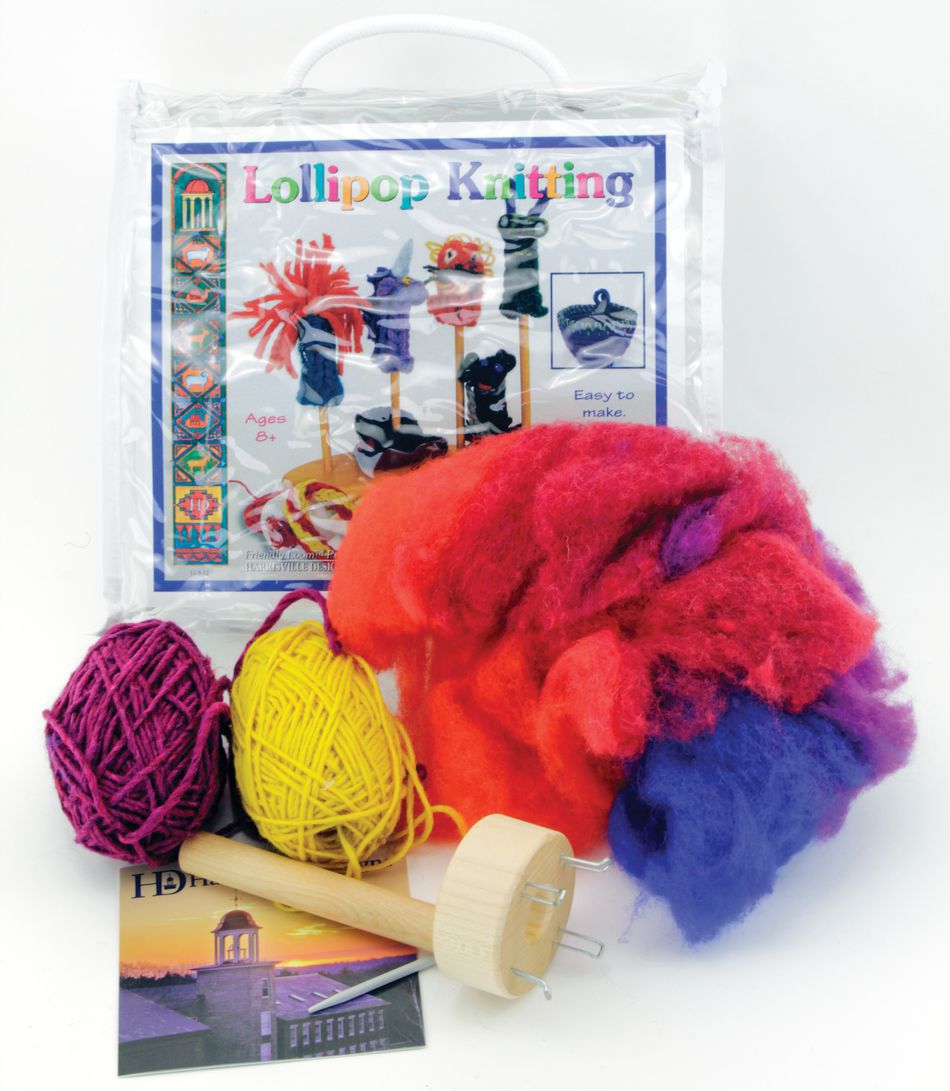 MultiCraft Kits Harrisville Lollipop Knitting Spool Kit
