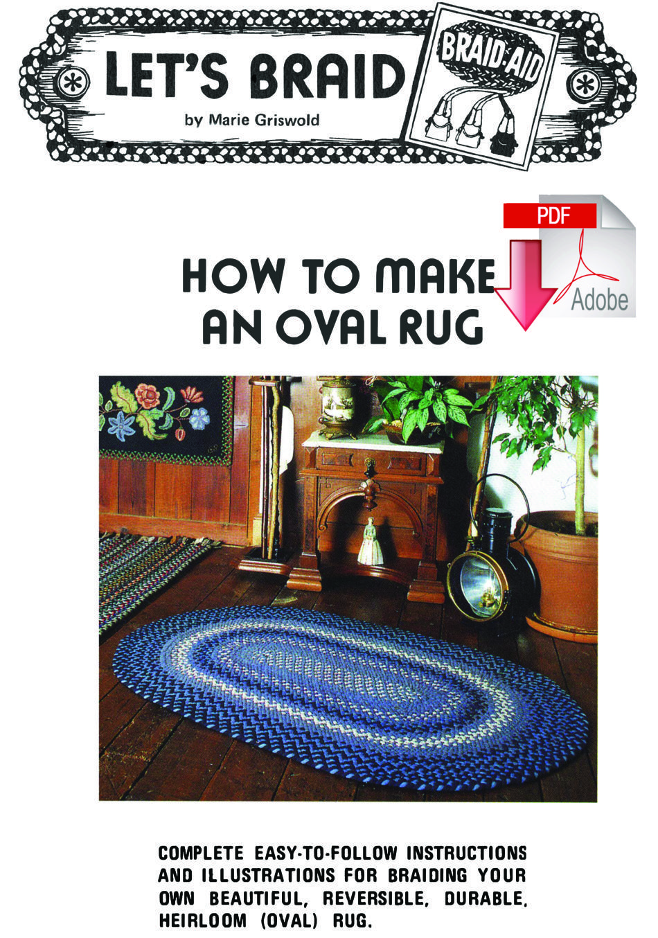 Rug Making Books How to Make a Braided Oval Rug   Pattern download