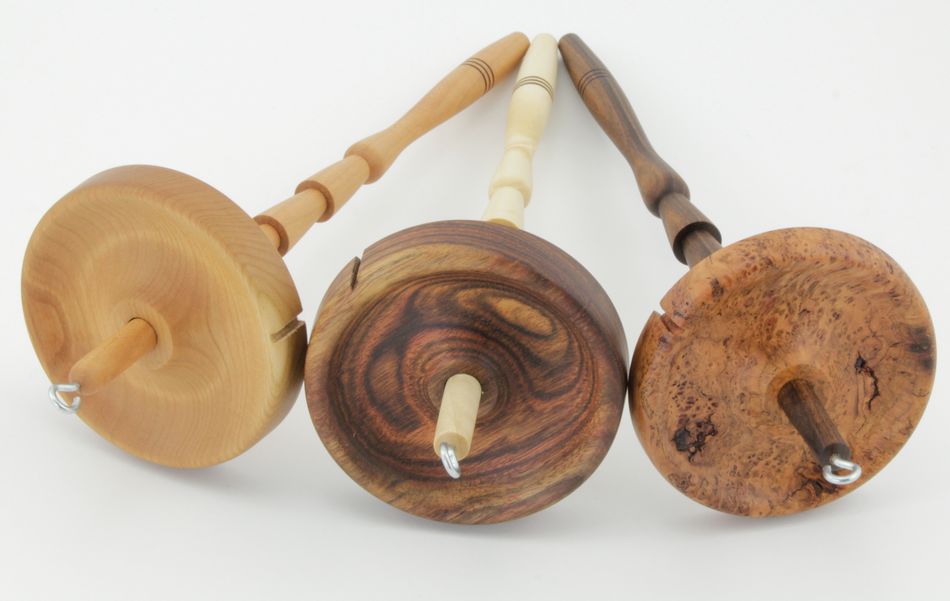 Shotzee Drop Spindle - Exotic Wood, Spinning Equipment - Halcyon Yarn