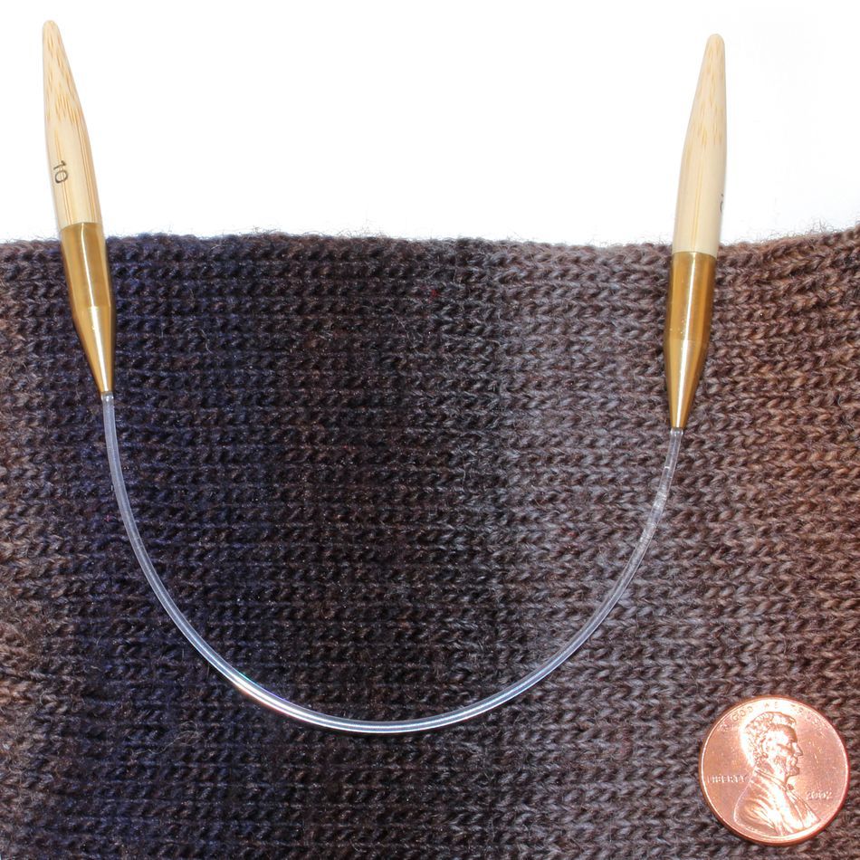 9 Circular Bamboo Knitting Needles Size 10