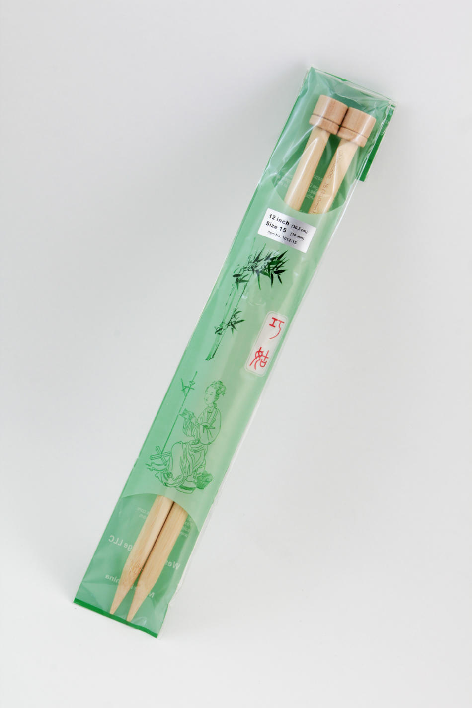 Bamboo 12" Single-point Knitting Needles, Size 15 ...