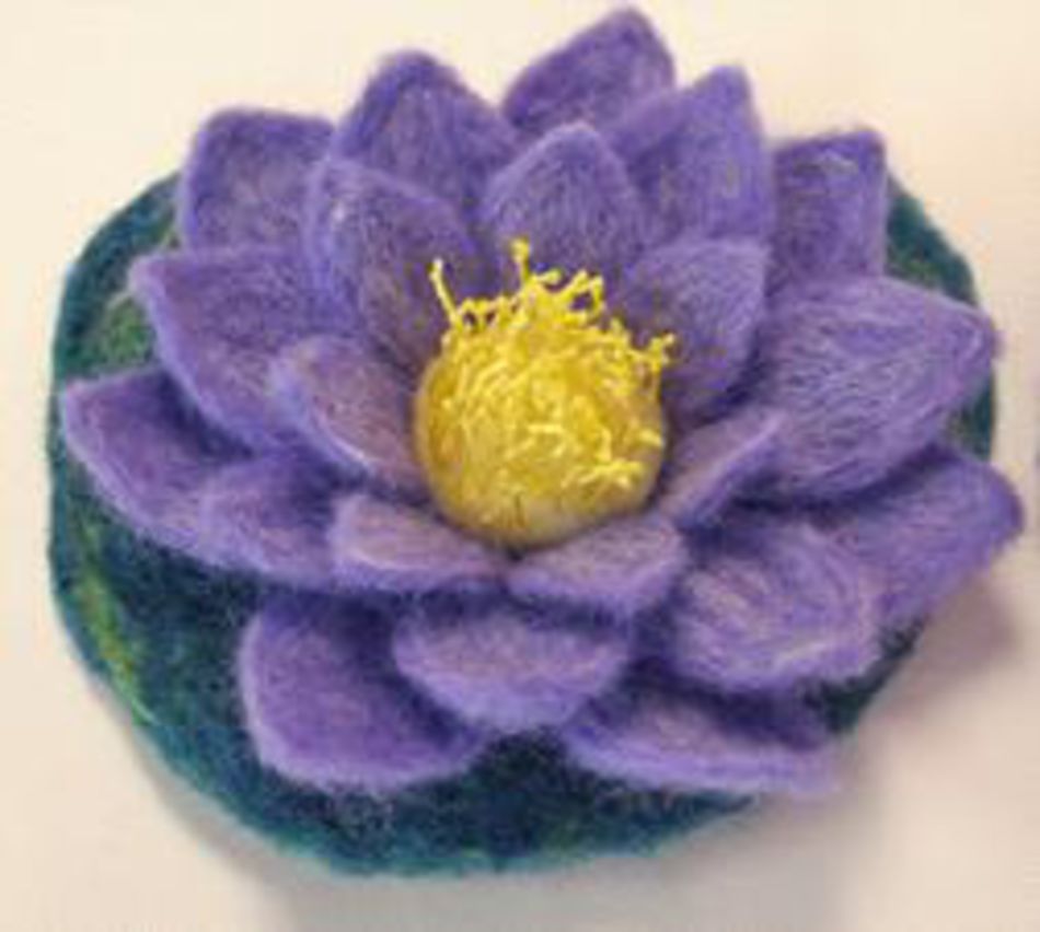 Felting Patterns Halcyonaposs Water Lily Felting Instructional CD Pattern and Template