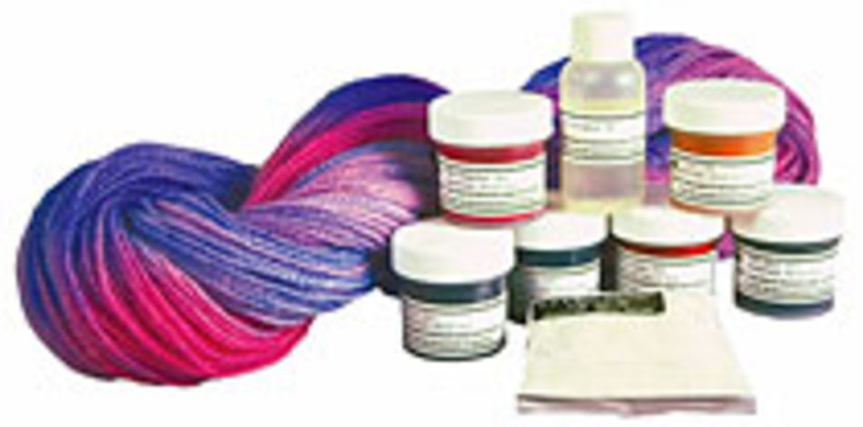 Dyeing Kits 6color Wash Fast Acid Dye Sampler