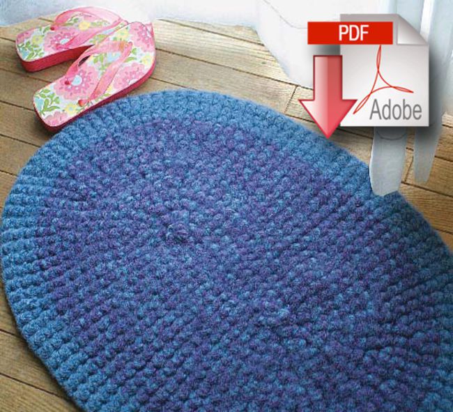 Crochet Rug (Felted) - Pattern download