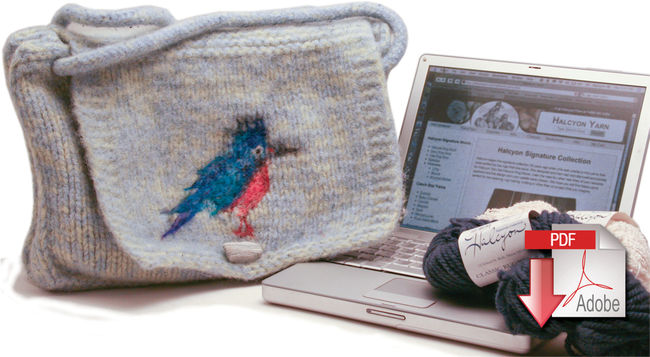 Kingfisher Messenger Bag - Pattern download