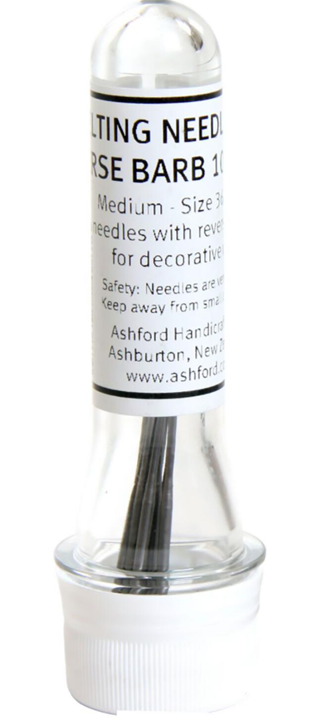 Ashford Felting Needles Reverse Barb medium 36 gauge- pack of 10