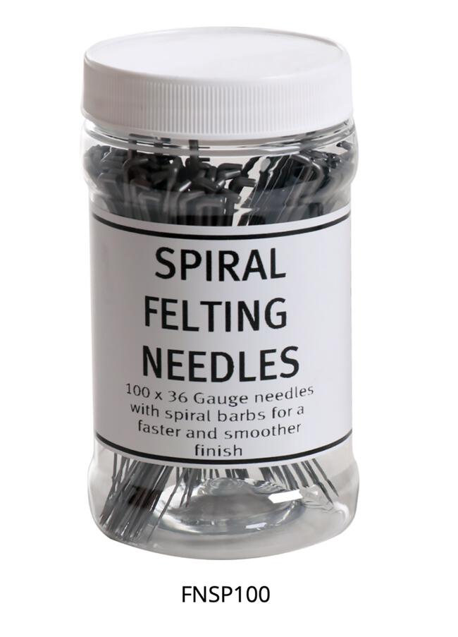 Ashford  Spiral Barb Felting Needles Medium 36 Gauge - pack of 100