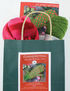 Snuggly Stuffed Mitten Kit, green and rose (image A)