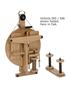 Louët S95 Victoria Beech Double-Treadle Folding Spinning Wheel (image A)
