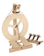 Louët S10 Concept Double Treadle, 3 Spoke, Scotch Tension (was Julia S11) Spinning Wheel w/sliders (image A)