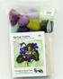 Spring Violets Tile Felting Kit (tools included) (image A)